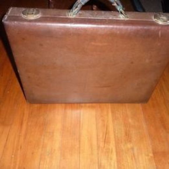 Other - Renwick Vintage Caribou Leather Briefcase